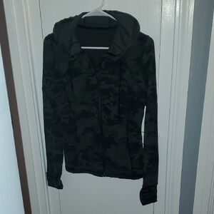 Lululemon Green and Black Camo Jacket